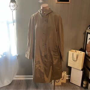 Classic Women's Hooded Trench Coat - Taupe 12